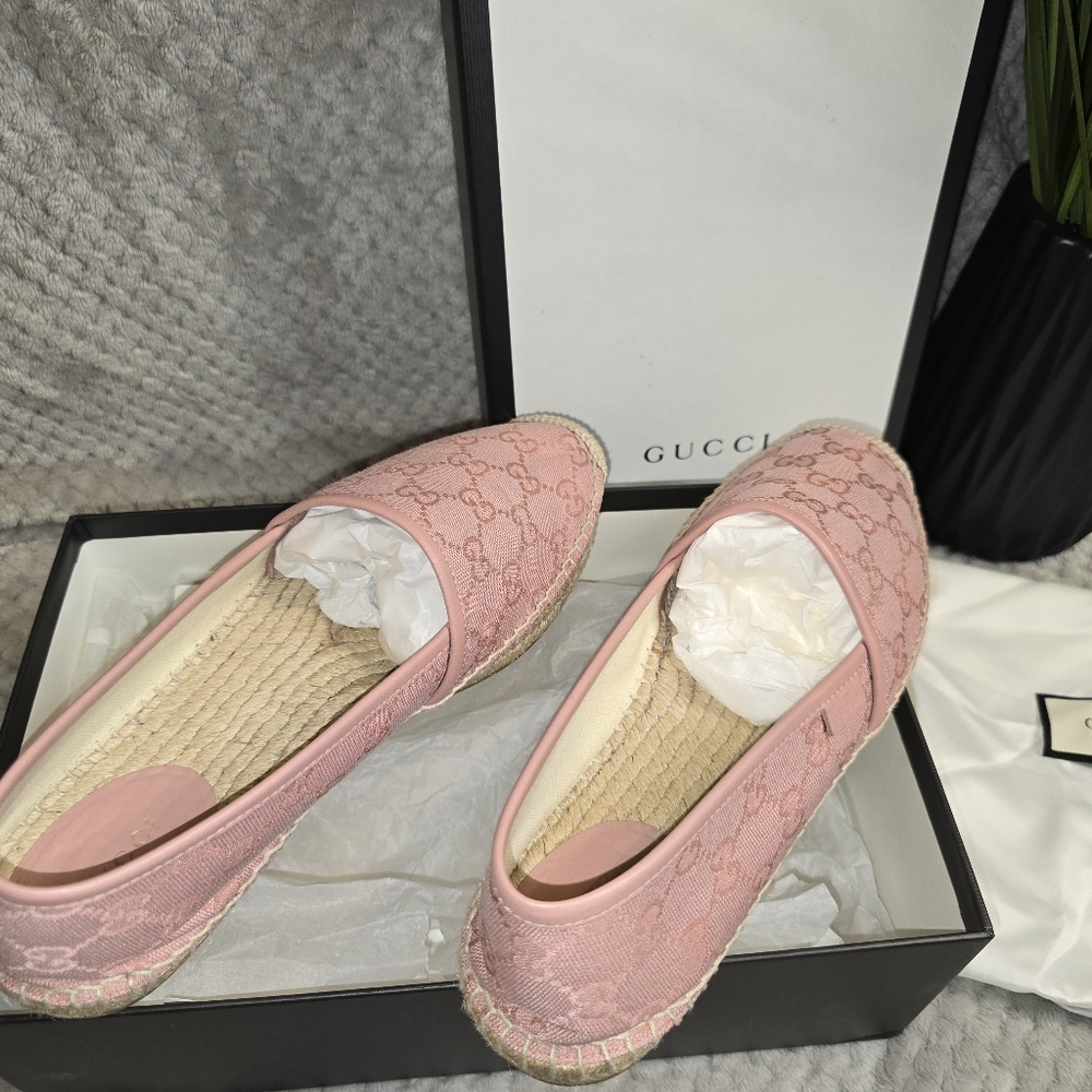 Pink Gucci Flats